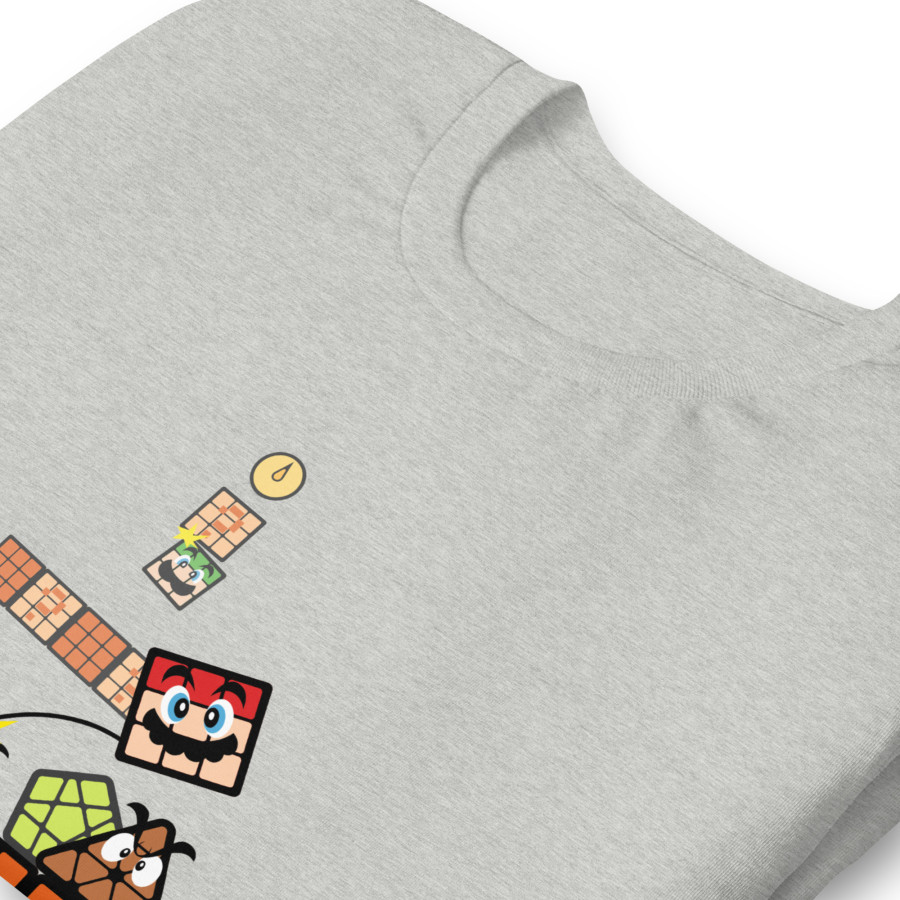 Tshirt Unisex Mario cubeur