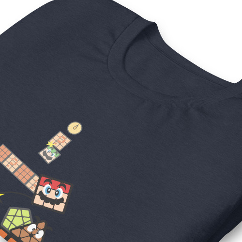 Tshirt Unisex Mario cubeur
