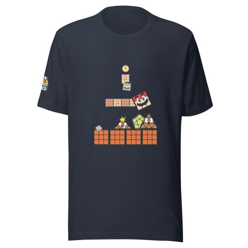 Tshirt Unisex Mario cubeur