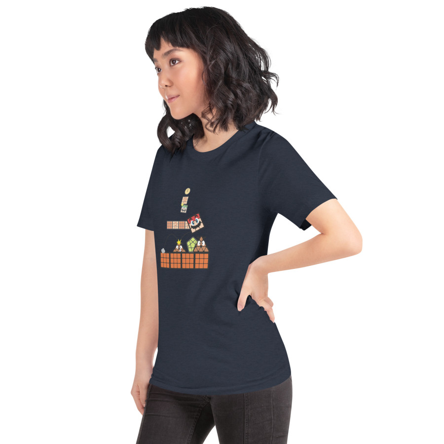 Tshirt Unisex Mario cubeur