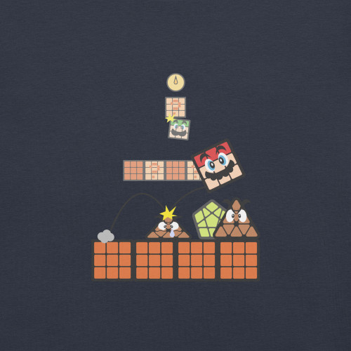 Tshirt Unisex Mario cubeur