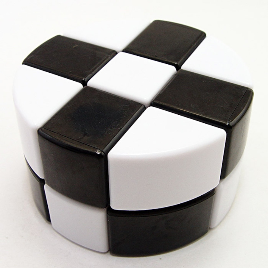 Lanlan cylindre 3x3x2 Mix Blanc et Noir