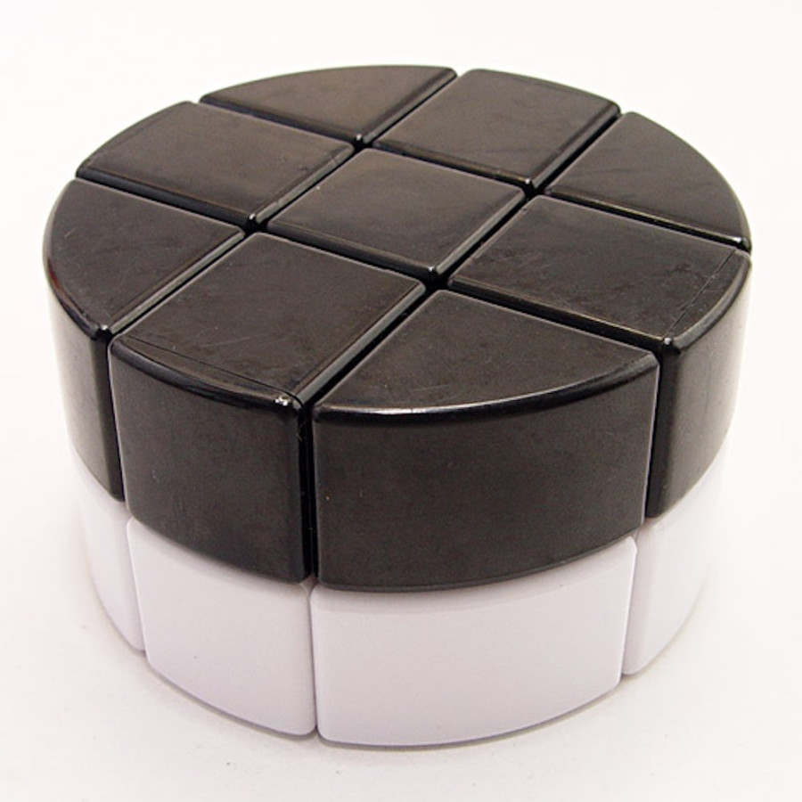 Lanlan cylindre 3x3x2 Mix Blanc et Noir