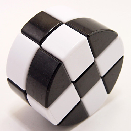 Cilindro Lanlan 3x3x2 mixto blanco y negro 2