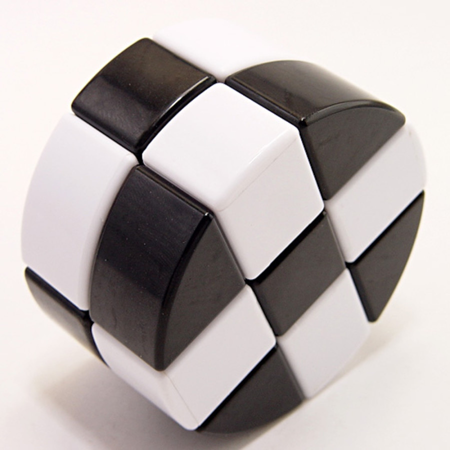 Cilindro Lanlan 3x3x2 mixto blanco y negro