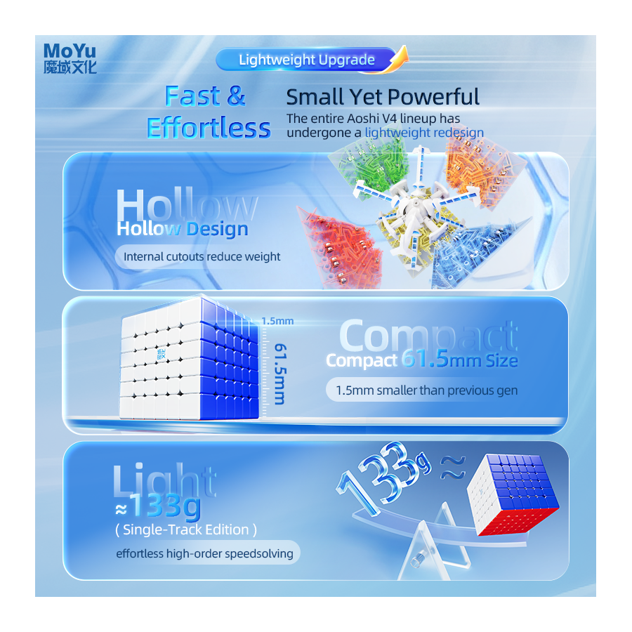 AoShi V4 6x6 Dual Track Magnetic