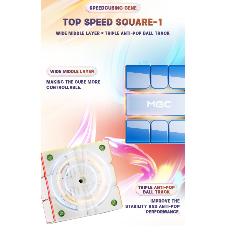 YJ MGC Square 1 V2 UV Black version