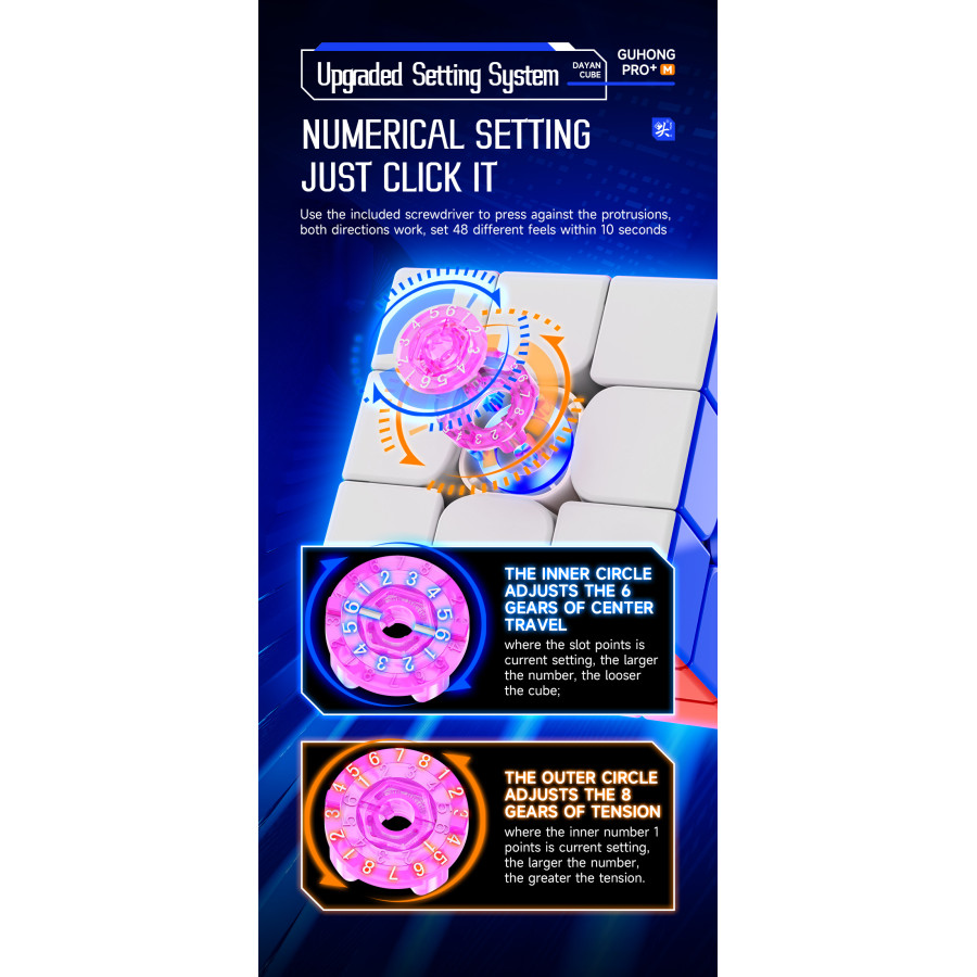 DaYan GuHong Pro+ MagLev 3x3 54 / 55 / 56 mm