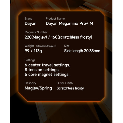 DaYan Megaminx Pro+ Maglev