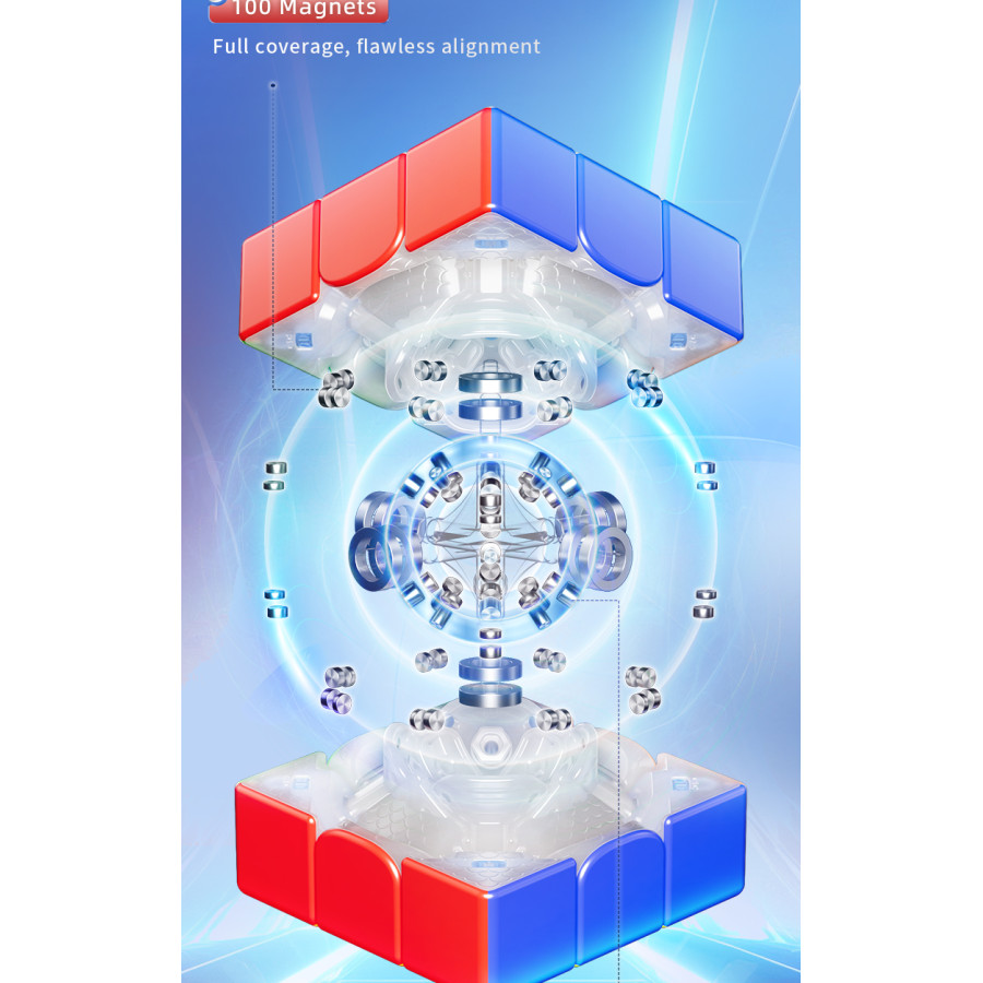 MoYu Super Aolong 3x3 AI 20 aimants Ball-Core...