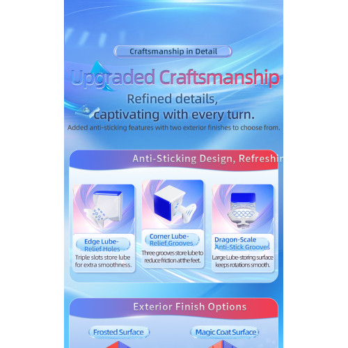 MoYu Super Aolong 3x3 20 aimants Ball-Core MagLev UV