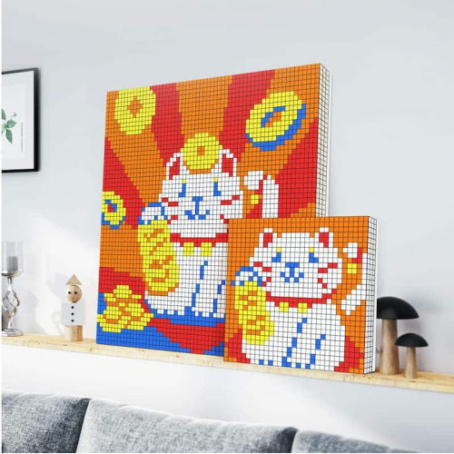 Mosaïque cubes GAN Gris 2