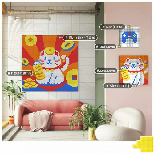 Mosaïque cubes GAN Mosaique