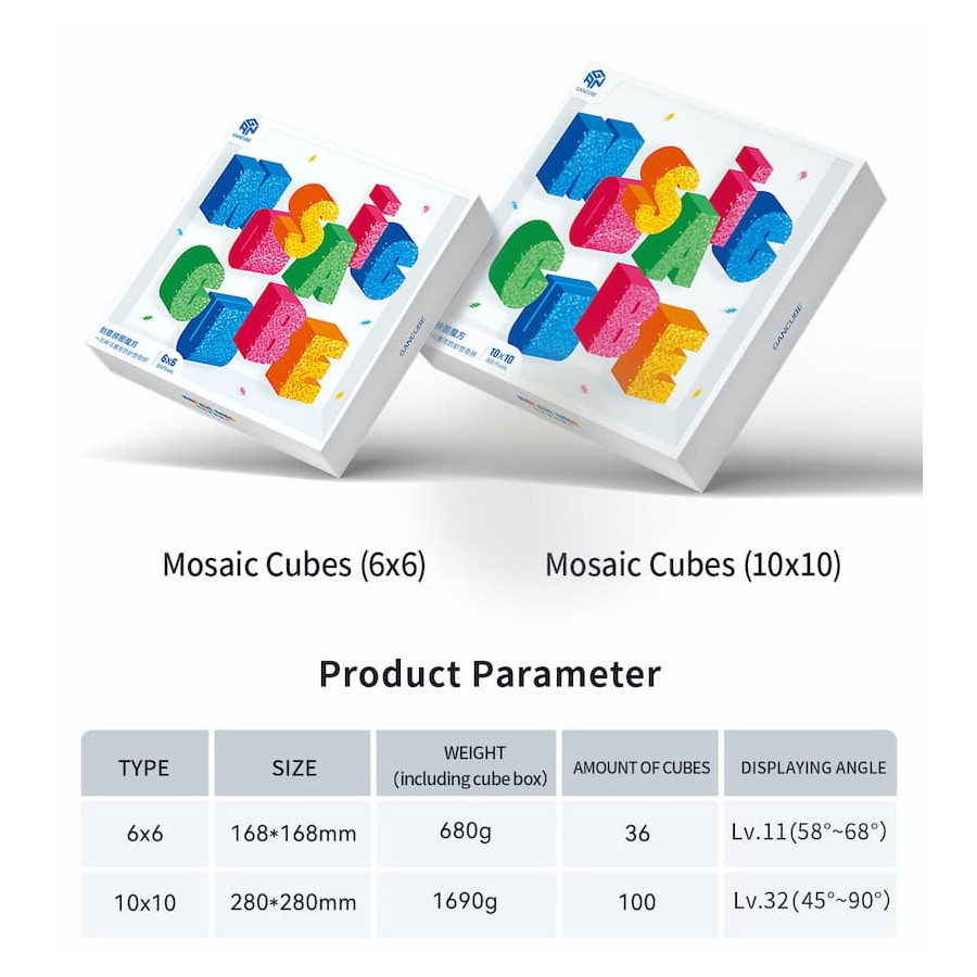 Mosaïque cubes GAN Mosaique