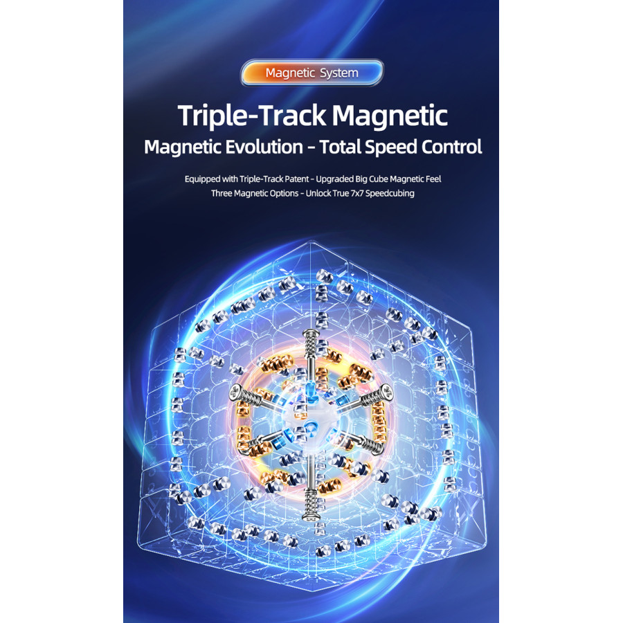 Moyu AoFu V5 7x7 Triple Track Magnetico UV