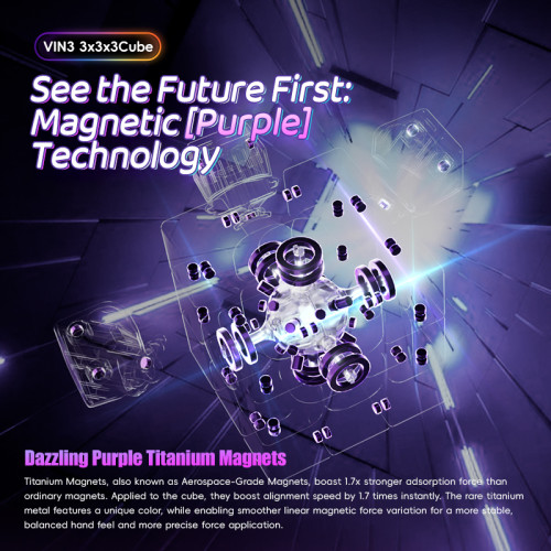 VinCube 3x3 Nova Maglev Ball Core UV