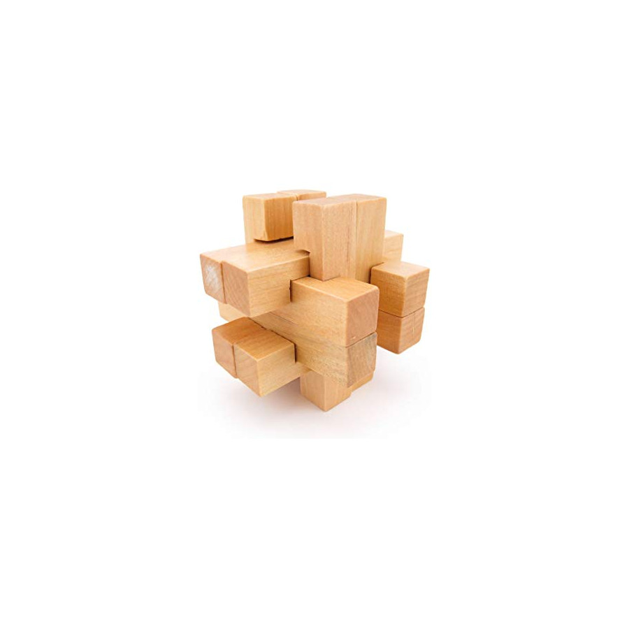 Hêtre Trésor en cage Puzzle 3D bois
