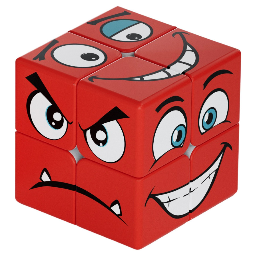 2x2 Red Faces Cube
