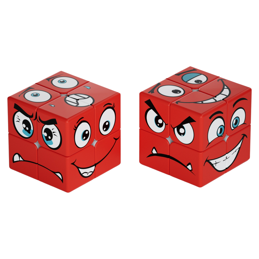 2x2 Red Faces Cube