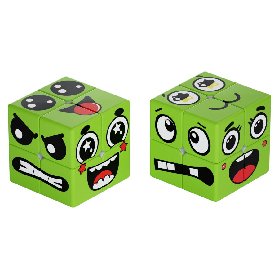 Cubo de caras verde 2x2