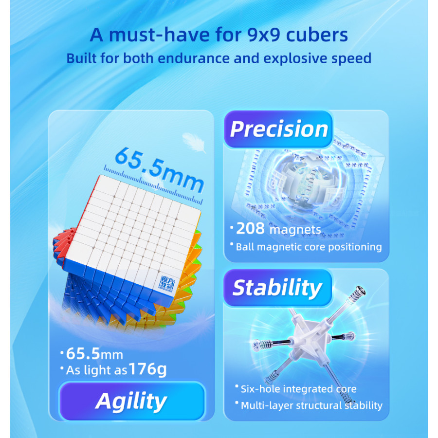 MoYu Meilong 9x9 V3 Magnetico Ball-Core