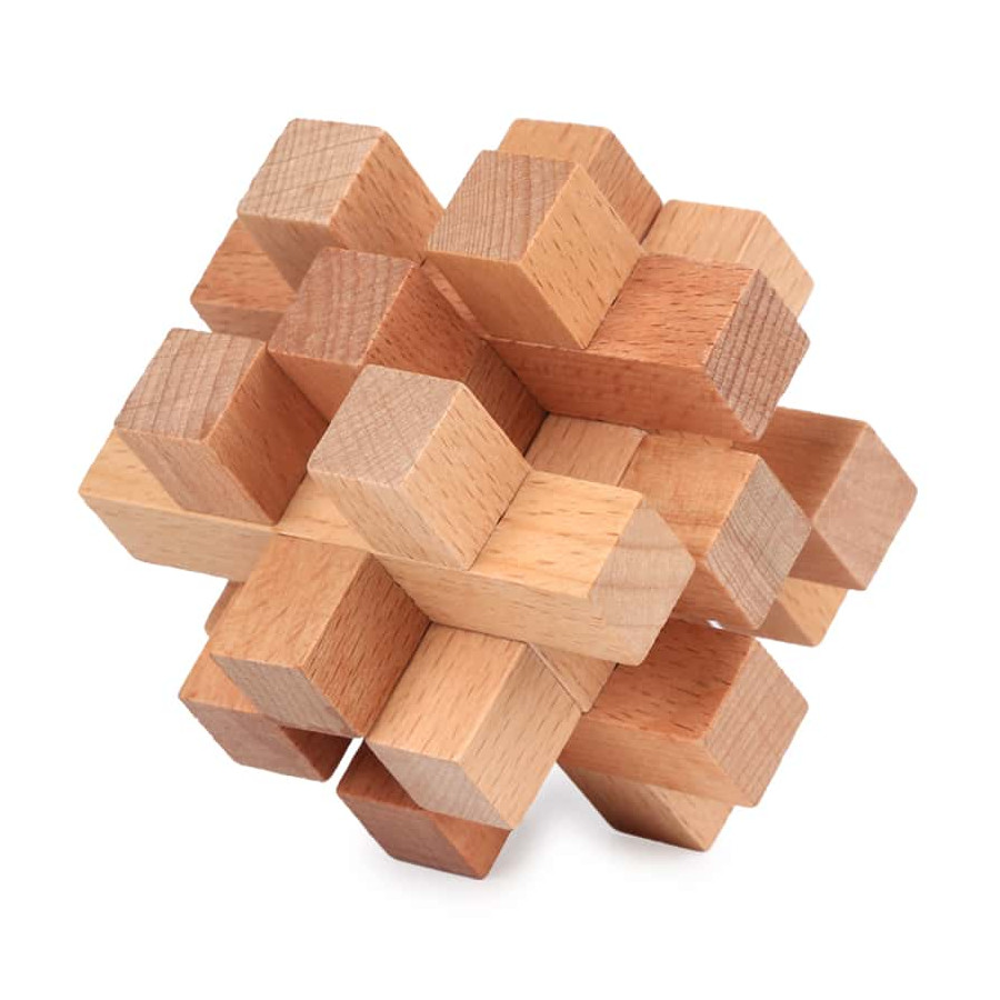 14 colonnes Puzzle 3D bois
