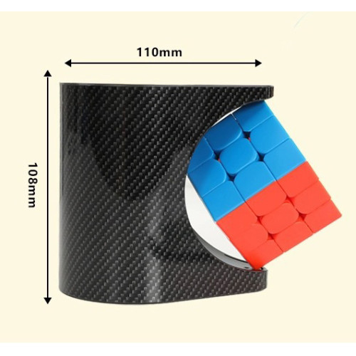 Carbon fiber effect cube pen holder display