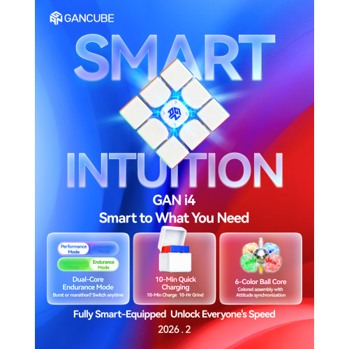 GAN i4 MagLev UV 3x3 Bluetooth Smart Cube