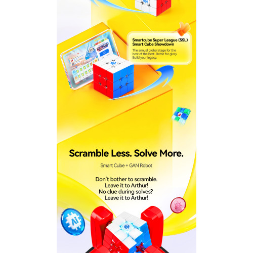 GAN i Carry 4 Frosted Smart Cube Bluetooth