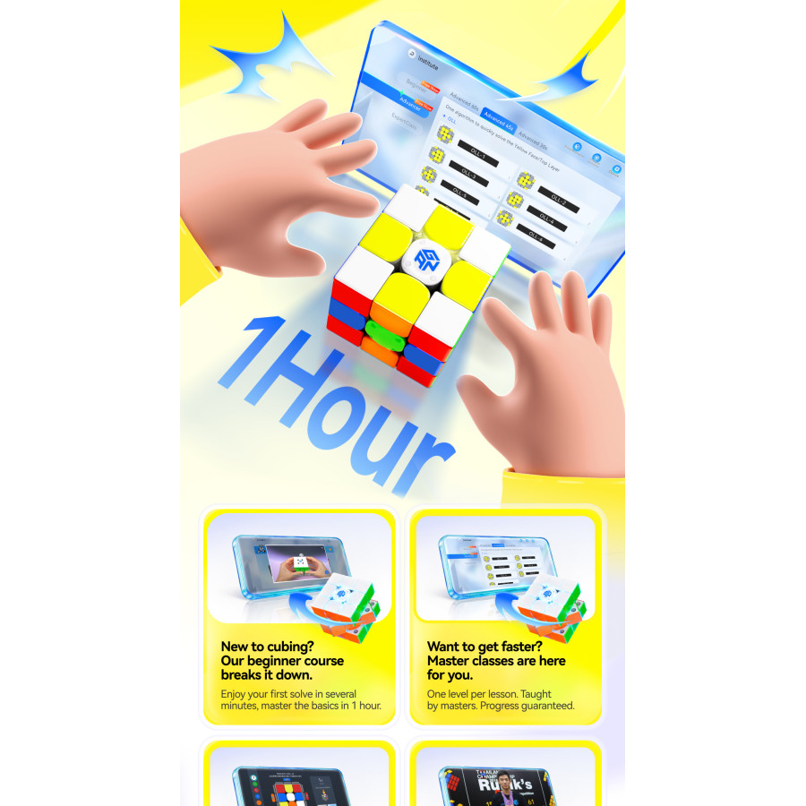 GAN i Carry 4 Frosted Smart Cube Bluetooth