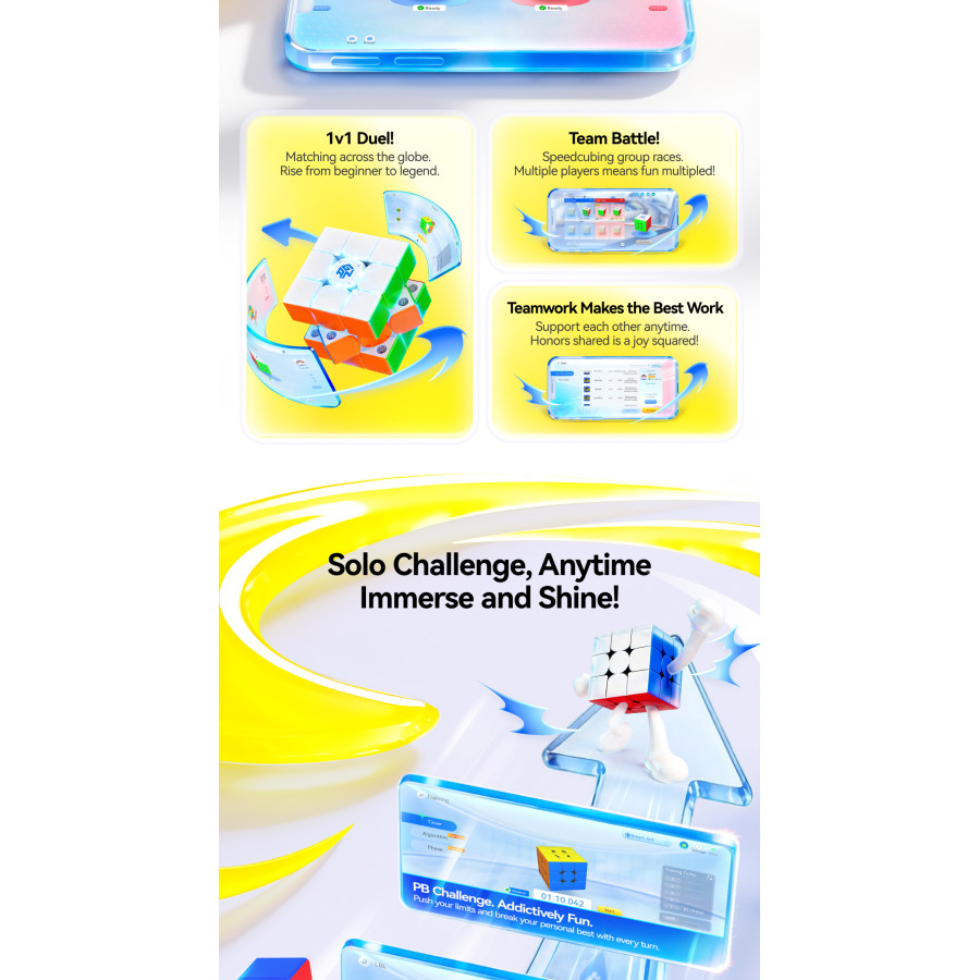 GAN i Carry 4 Frosted Smart Cube Bluetooth