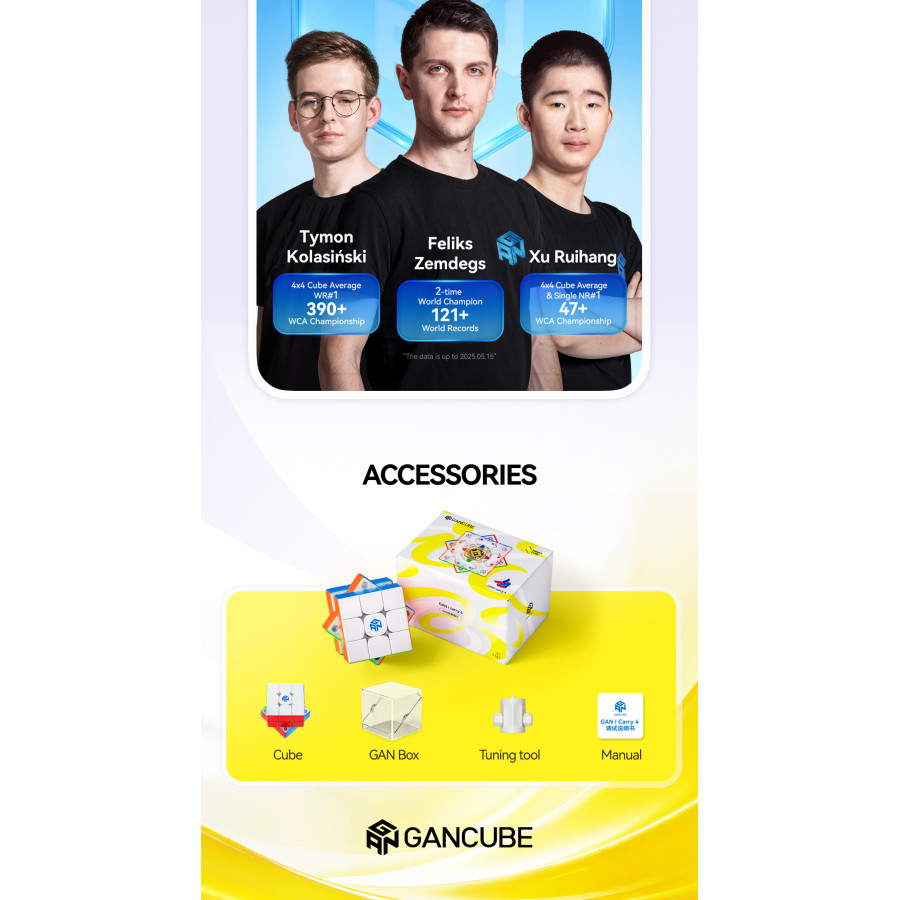 GAN i Carry 4 Frosted Smart Cube Bluetooth