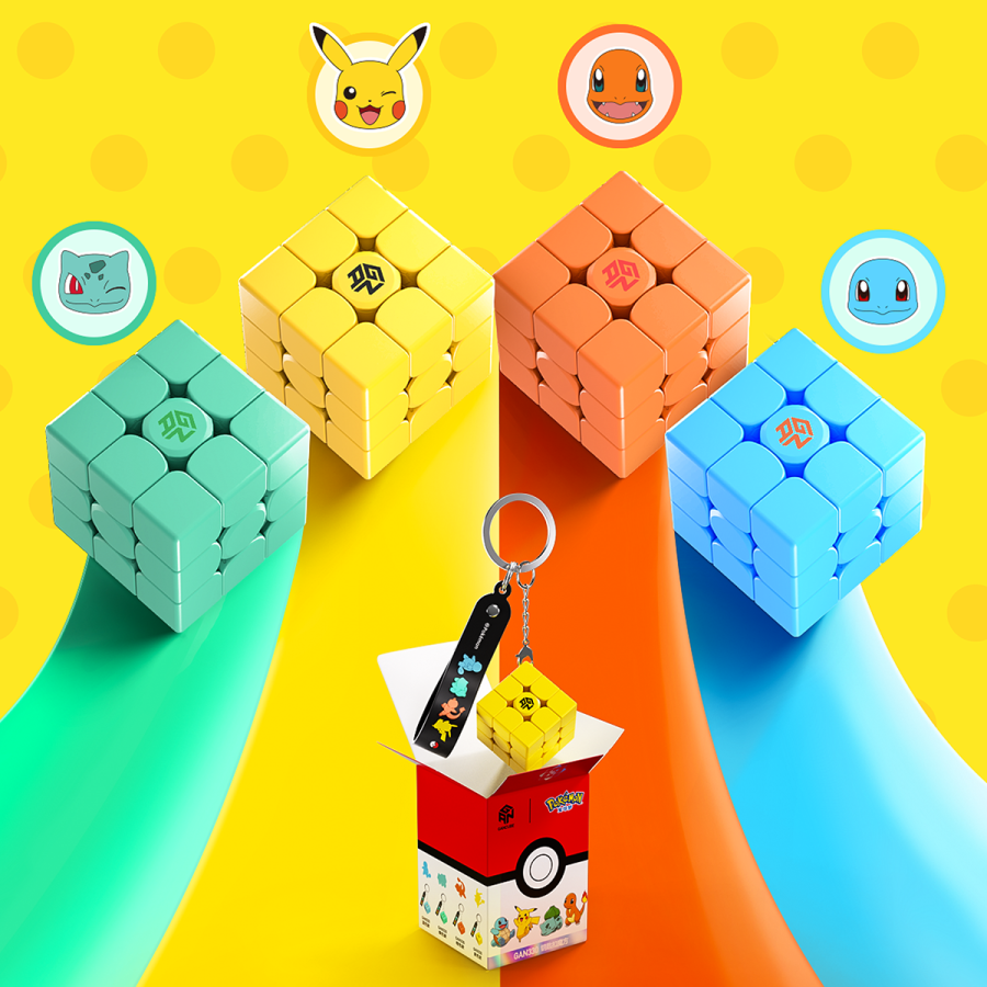 3x3 Gan Pokémon Pikachu Keychain