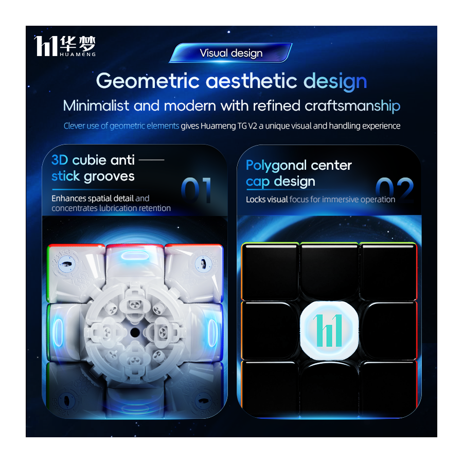 HuaMeng TG V2 3x3 8 Magnets Ball Core UV