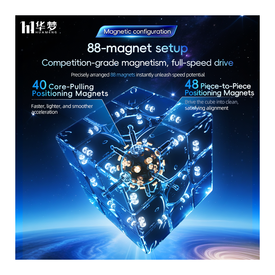 HuaMeng TG V2 3x3 8 Magnets Ball Core UV