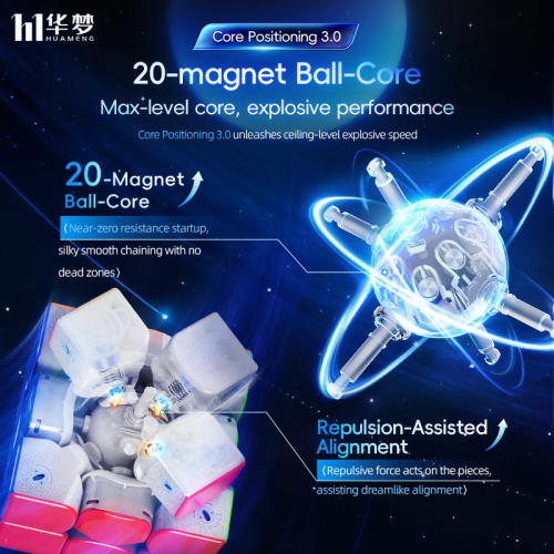 HuaMeng TG V2 3x3 8 Magnets Ball Core UV