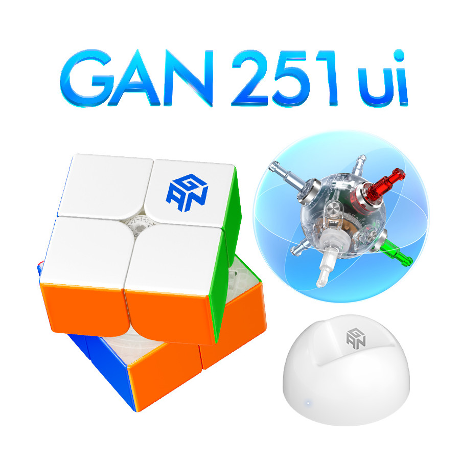 GAN 251 UI 2x2 Smart Cube Magnetic, Ball-Core,...