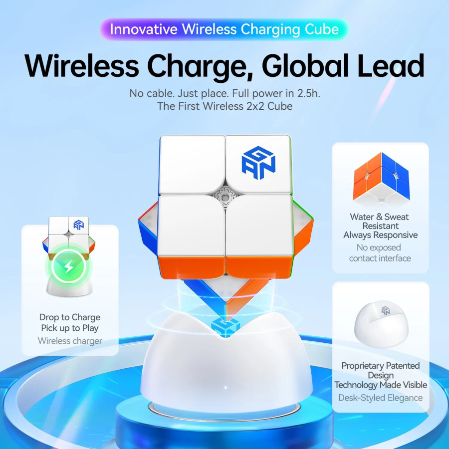 GAN 251 UI 2x2 Smart Cube Magnetic, Ball-Core,...