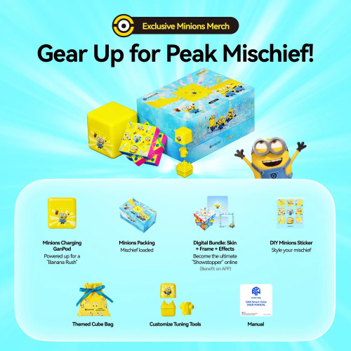 GAN i4 Maglev 3x3 Bluetooth Smart Cube Minions Edition