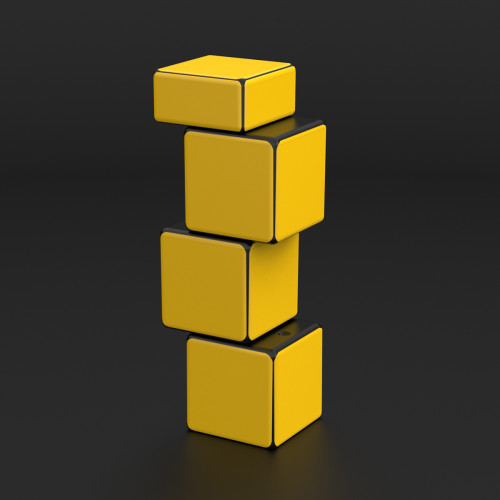 Mirror cube 1x1x3