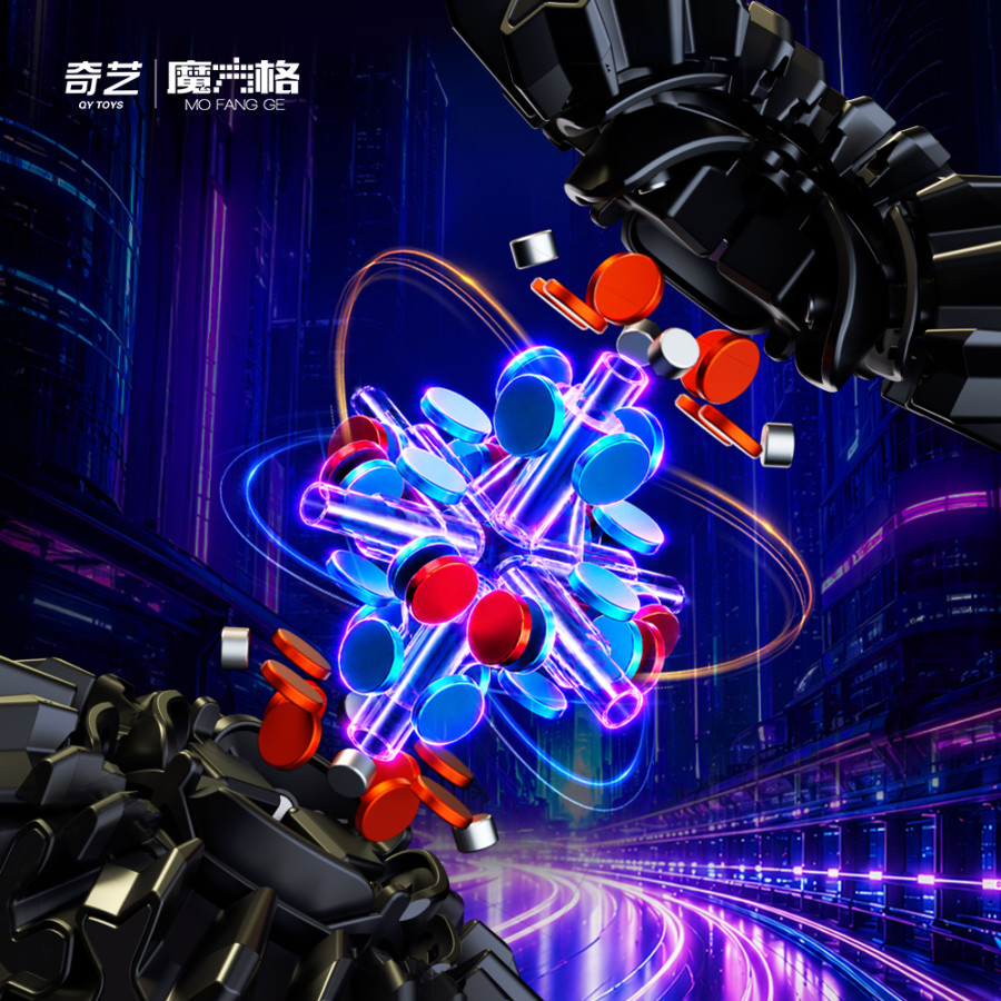 Qiyi Racing Gear Cube 3x3 Magnetico