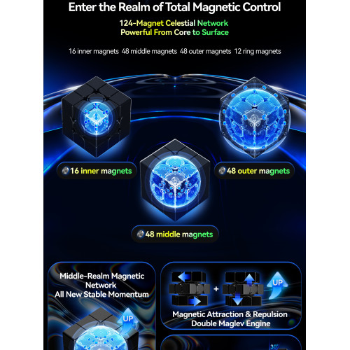 GAN16 UI Maglev Max UV Smart cube