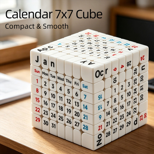 7x7 Calendar cube