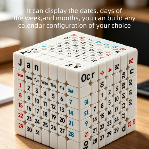 7x7 Calendar cube