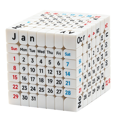 Calendario cubo 7x7