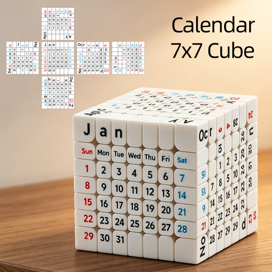 7x7 Calendar cube