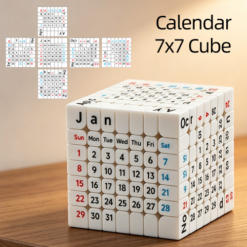 7x7 Calendar cube