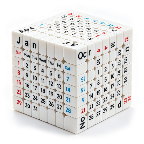 7x7 Calendar cube