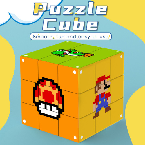 Pixel Mario 3x3 cube