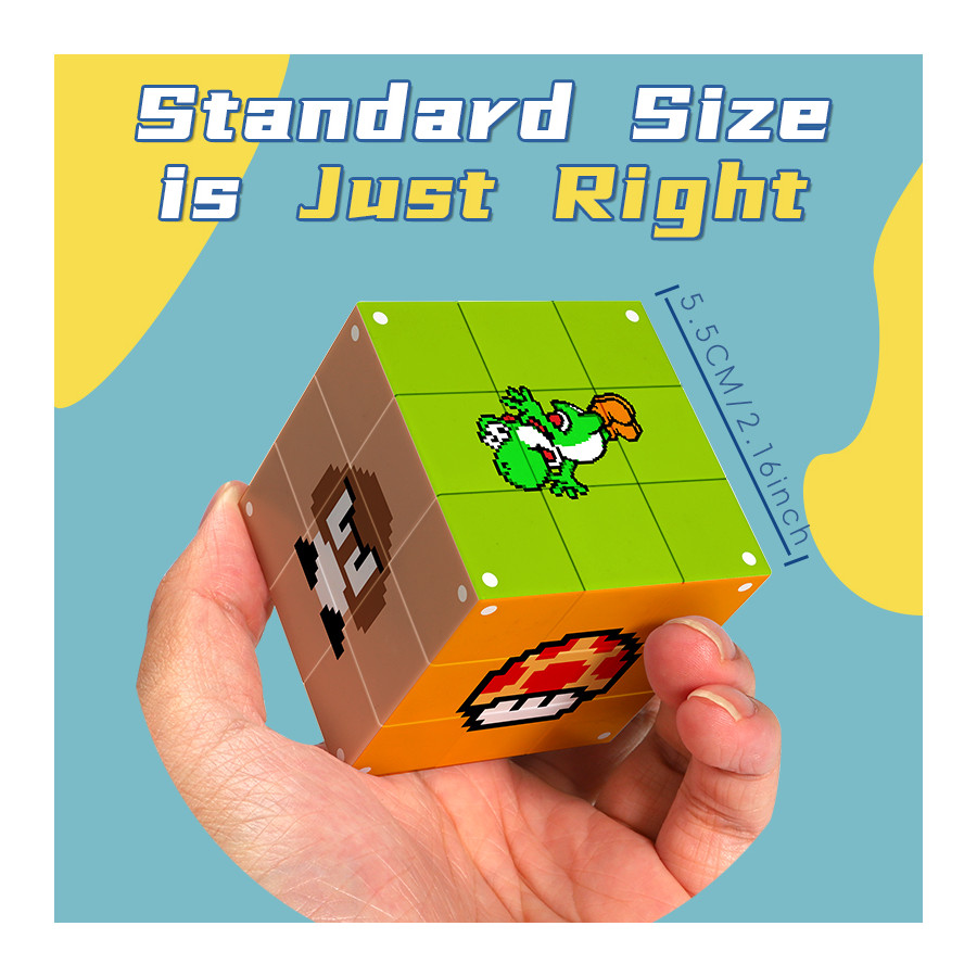 Pixel Mario 3x3 cube